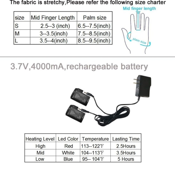 Rechargable Heated Gloves - Picture 6 of 6